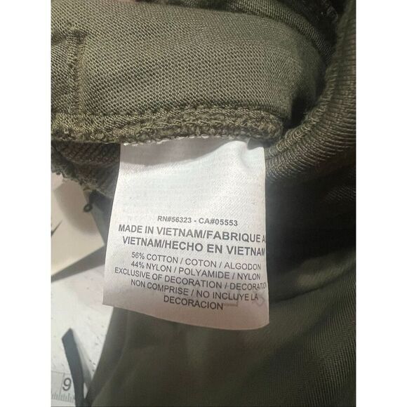 Nike Lab Wide Waist Band High Waist Green Sz S athletic pants NWT - Picture 5 of 8